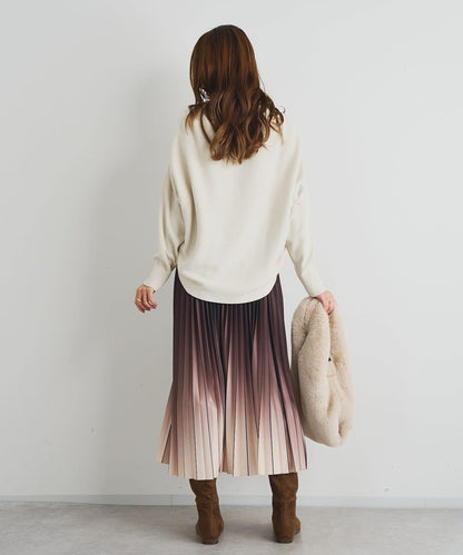 《著回し力抜群》14針高密度圓弧下襬套頭衫