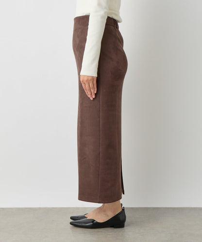 《女性優雅身形》棉花糖絨面窄身半身裙