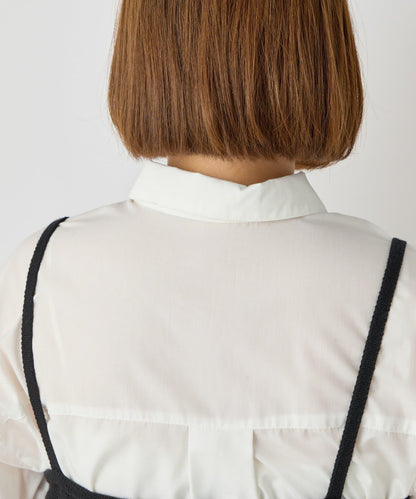 時尚風格針織背心套裝高密度襯衫