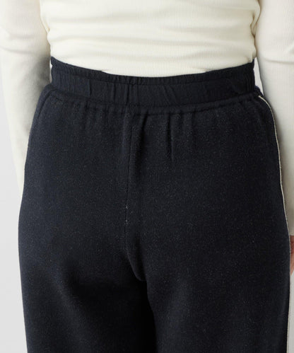 舒適穿著感側邊條紋針織褲