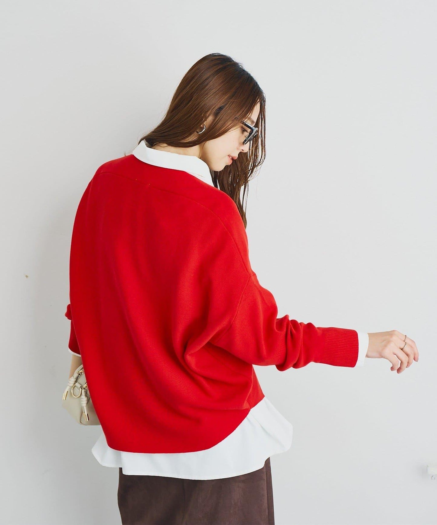 《著回し力抜群》14針高密度圓弧下襬套頭衫