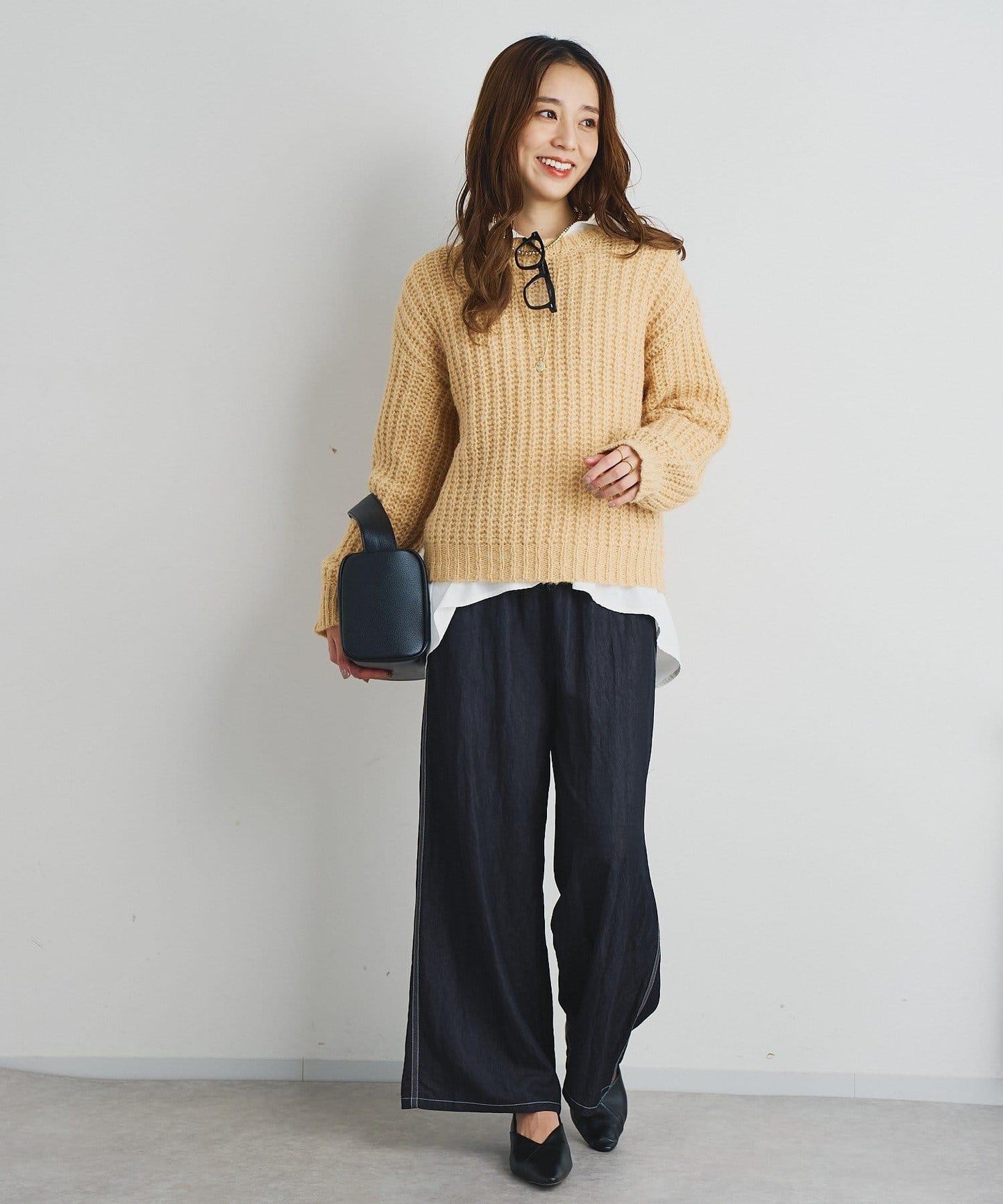 《ふわふわな著心地》粗花呢毛線針織衫