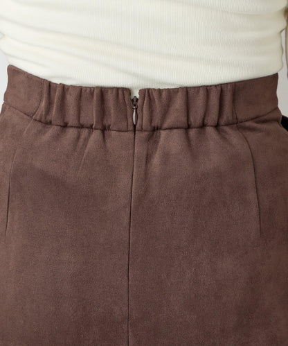 《女性優雅身形》棉花糖絨面窄身半身裙