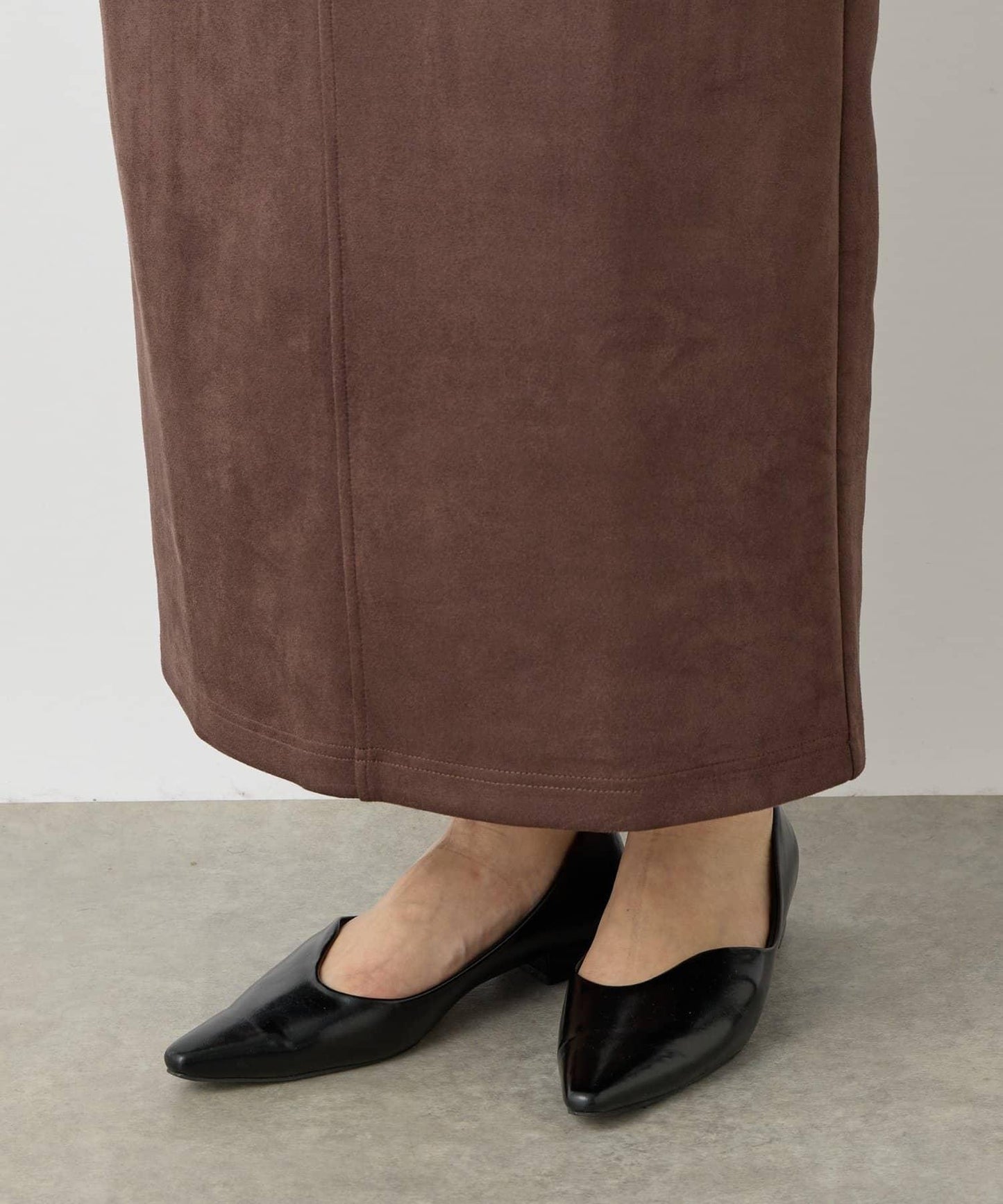 《女性優雅身形》棉花糖絨面窄身半身裙