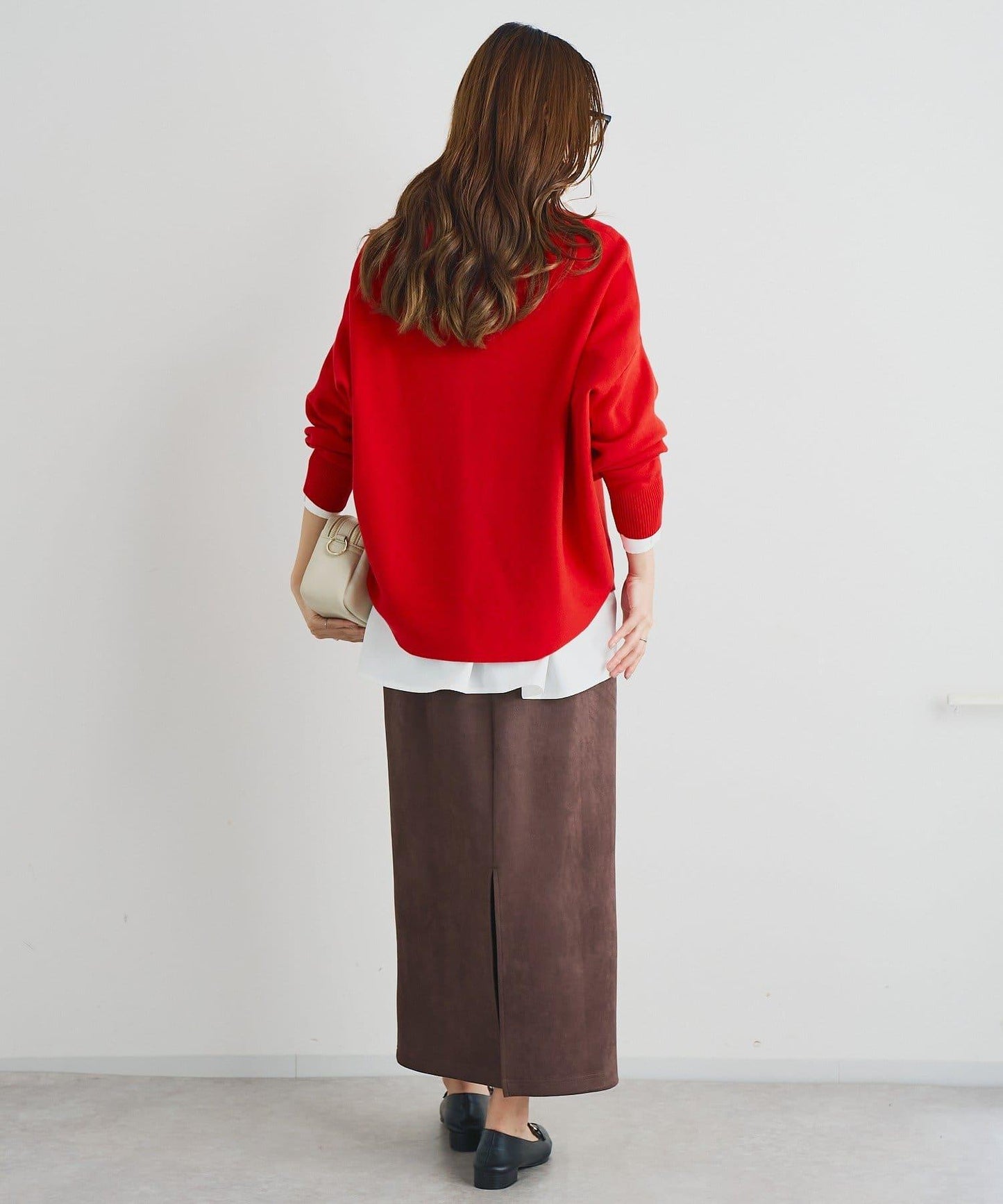 《著回し力抜群》14針高密度圓弧下襬套頭衫