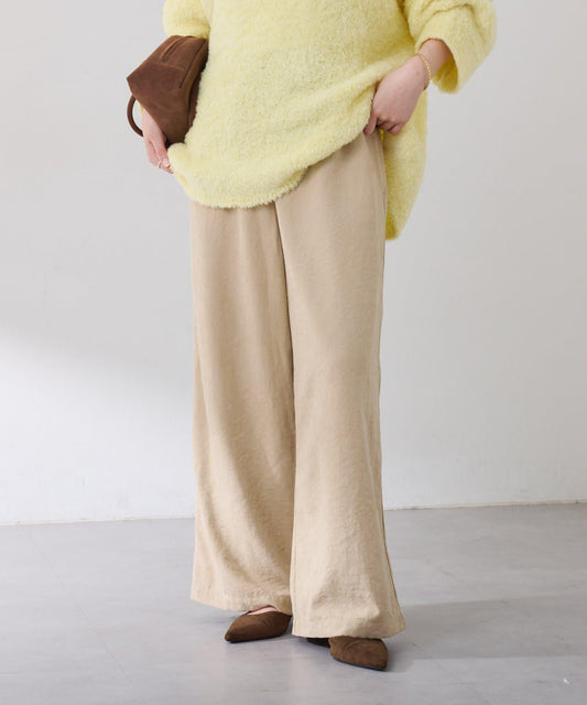 【可調節腰圍】桃色休閒褲