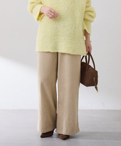 【可調節腰圍】桃色休閒褲