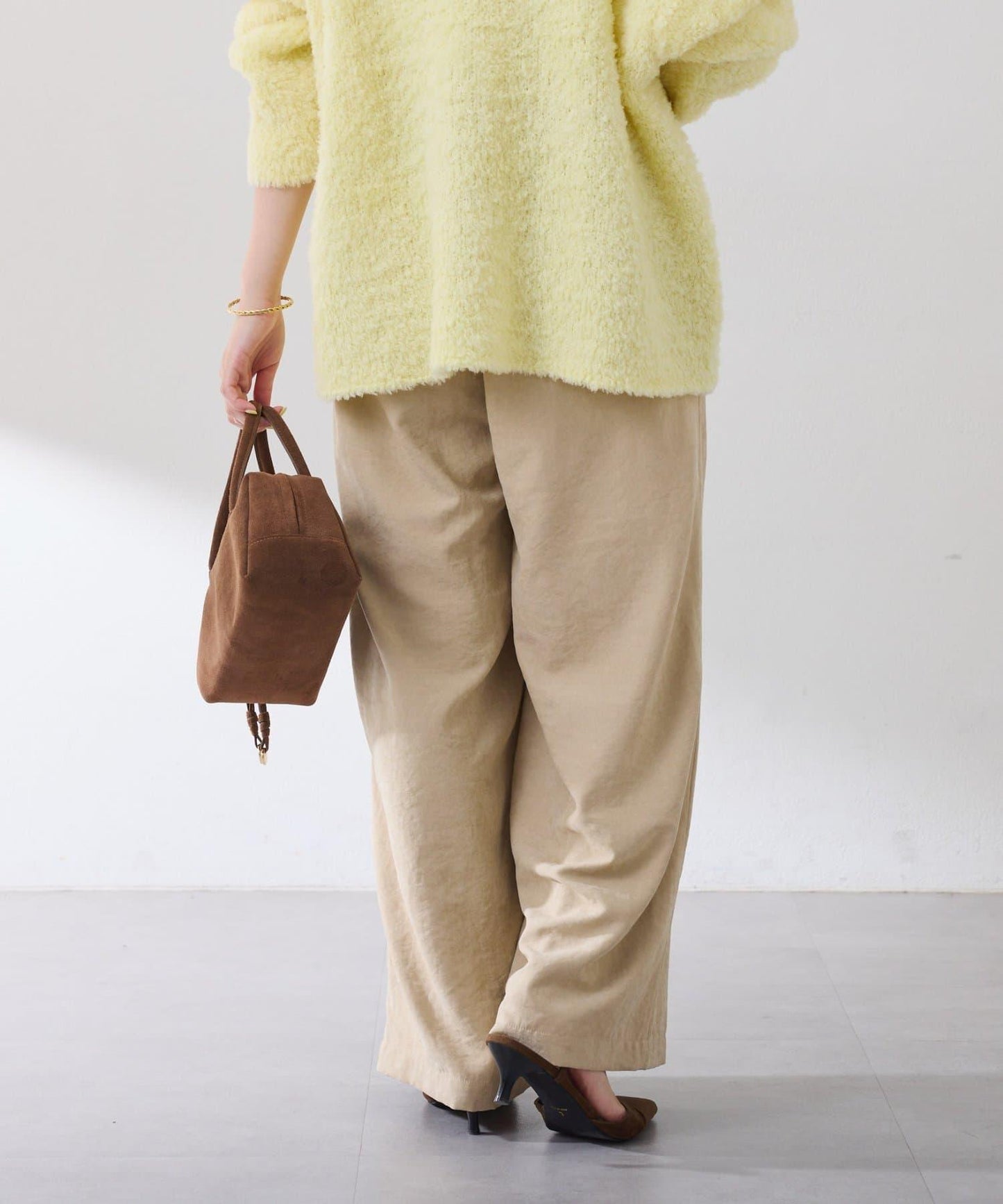 【可調節腰圍】桃色休閒褲