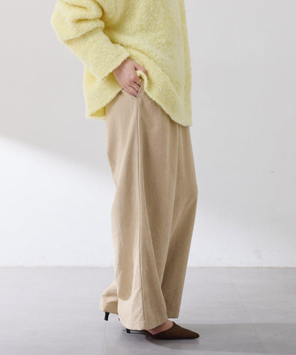 【可調節腰圍】桃色休閒褲