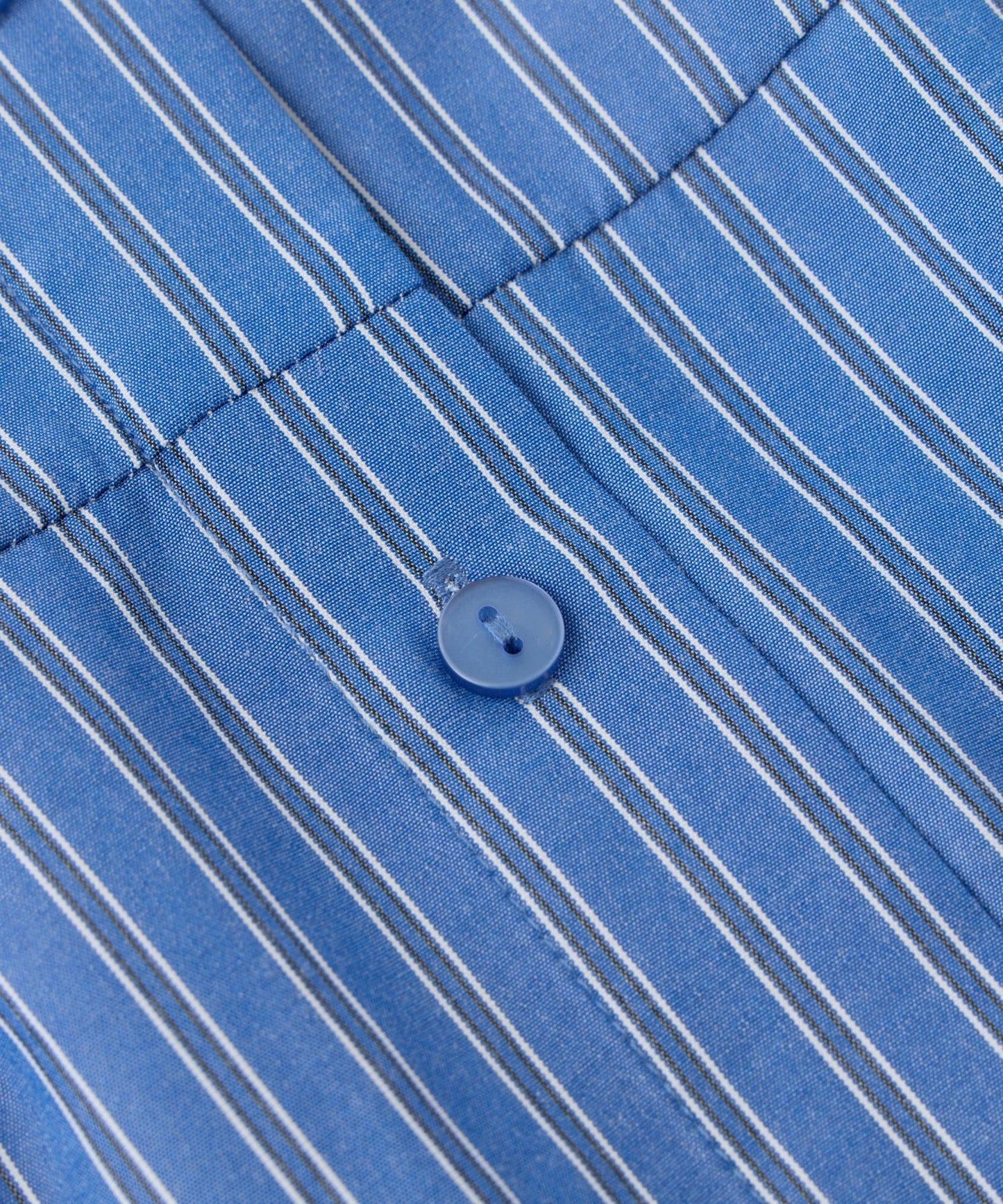 主打款條紋美人魚襯衫連衣裙