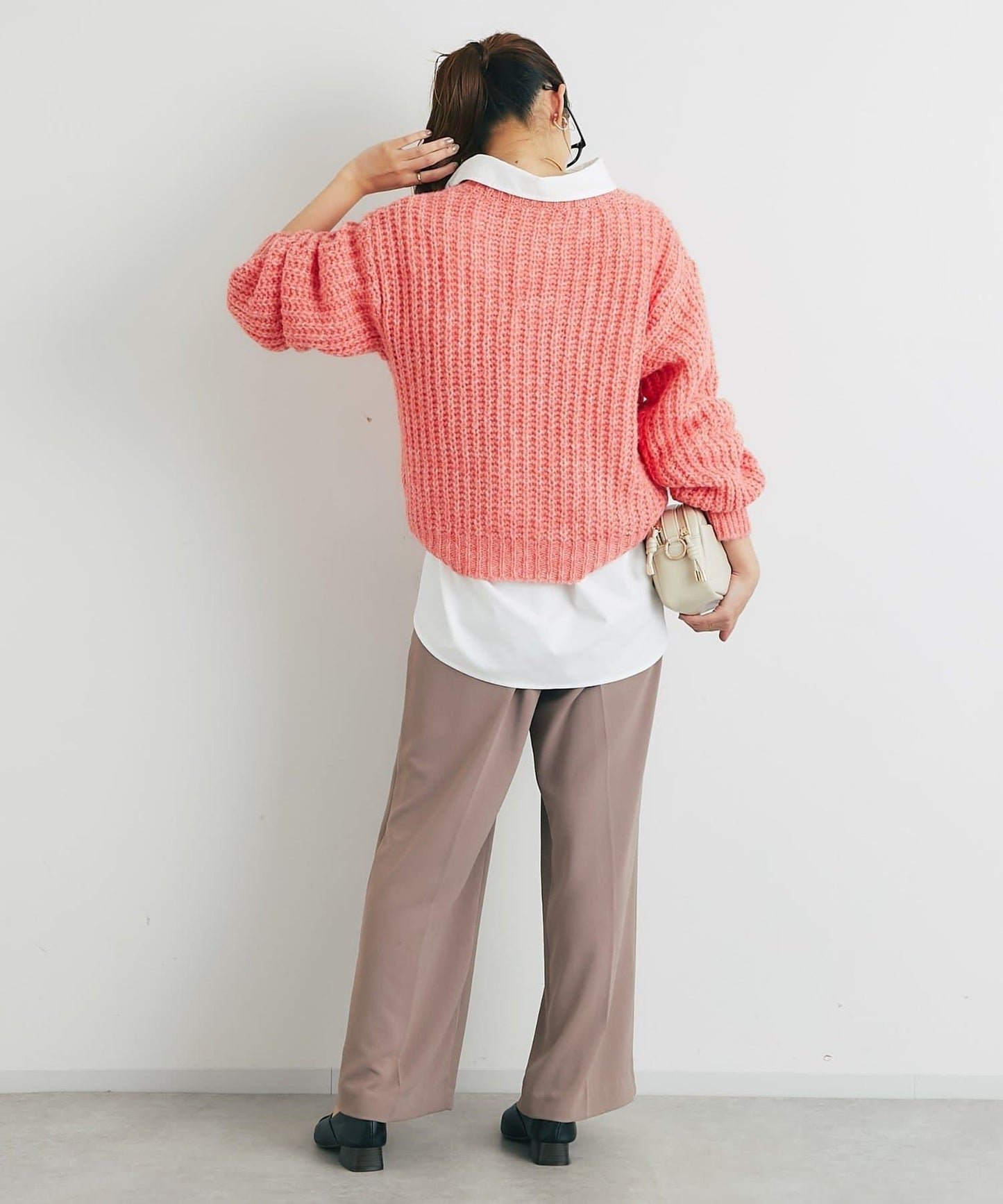 《ふわふわな著心地》粗花呢毛線針織衫