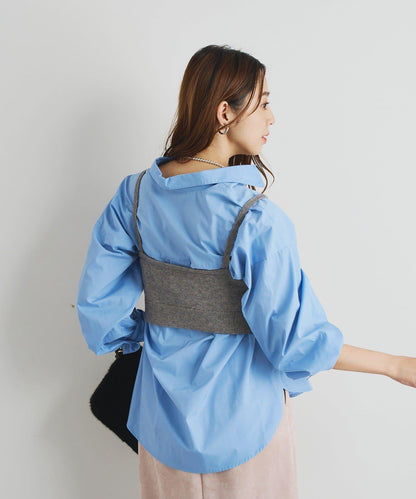 時尚風格針織背心套裝高密度襯衫