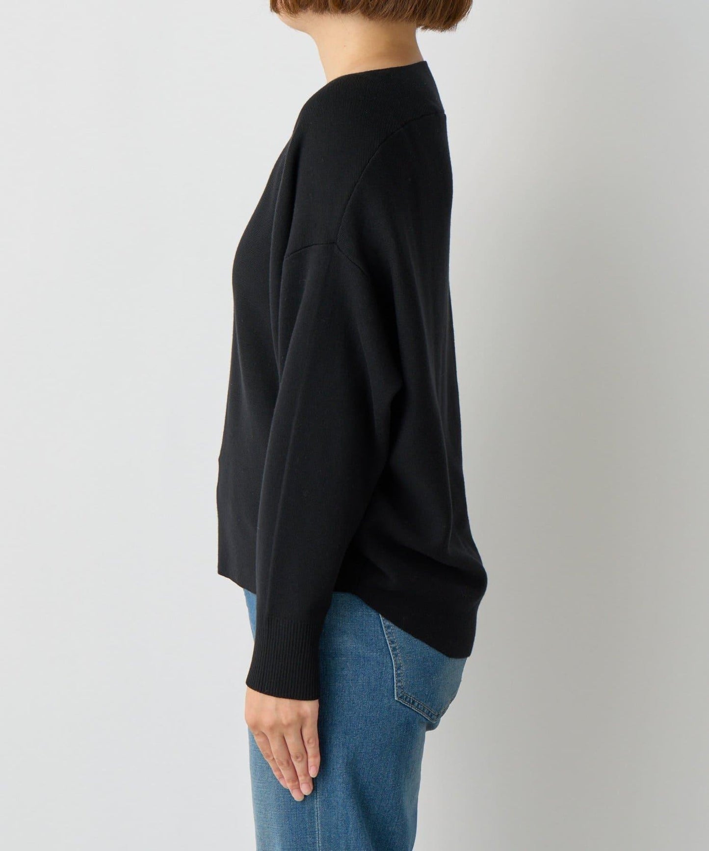 《著回し力抜群》14針高密度圓弧下襬套頭衫