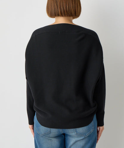 《著回し力抜群》14針高密度圓弧下襬套頭衫