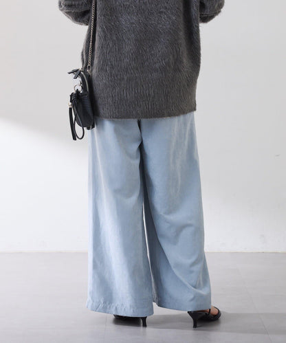 【可調節腰圍】桃色休閒褲