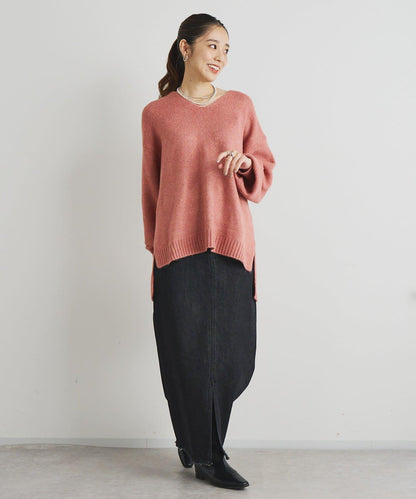 下襬流蘇牛仔半身裙