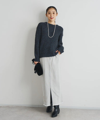 《ふわふわな著心地》粗花呢毛線針織衫