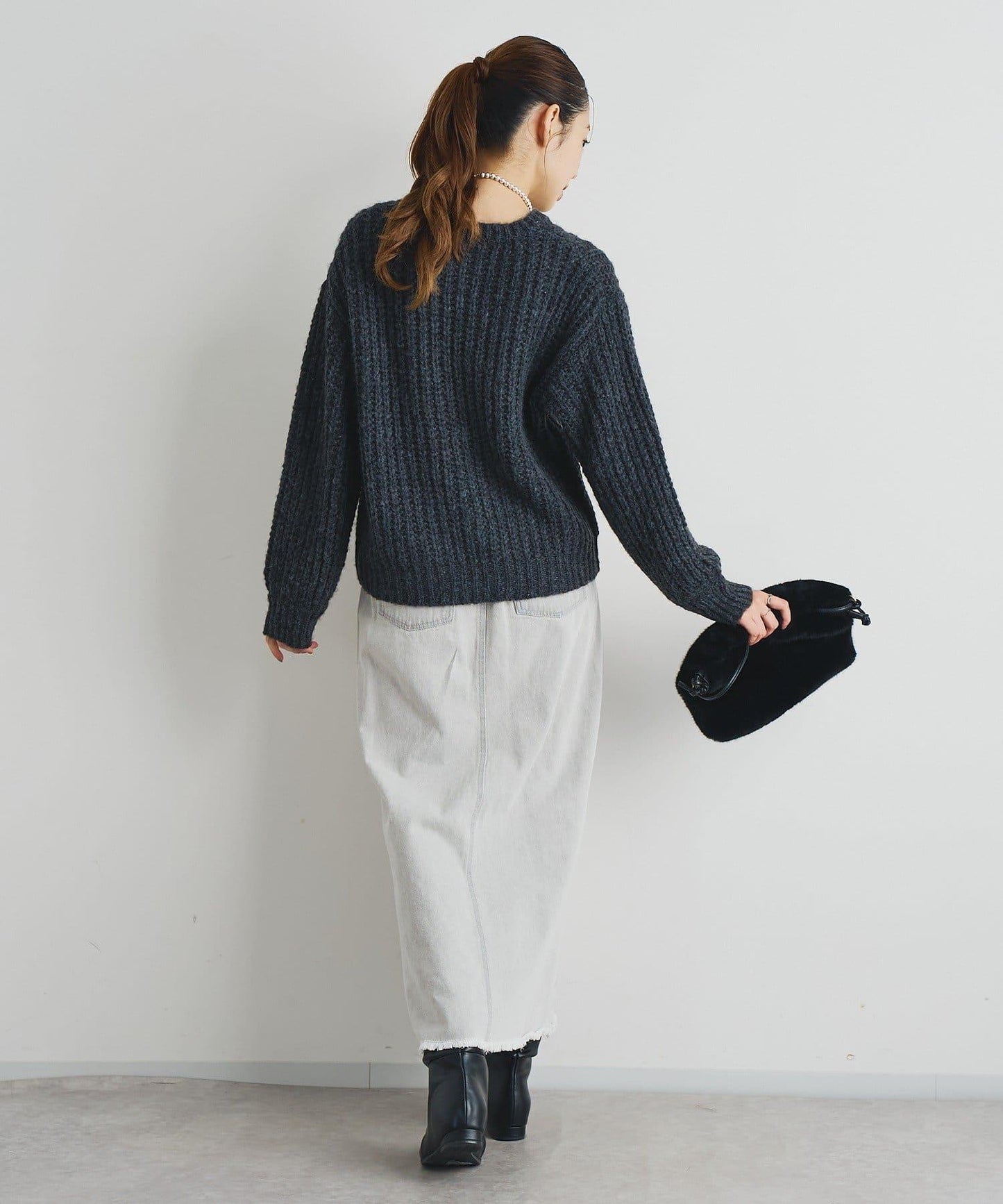 《ふわふわな著心地》粗花呢毛線針織衫