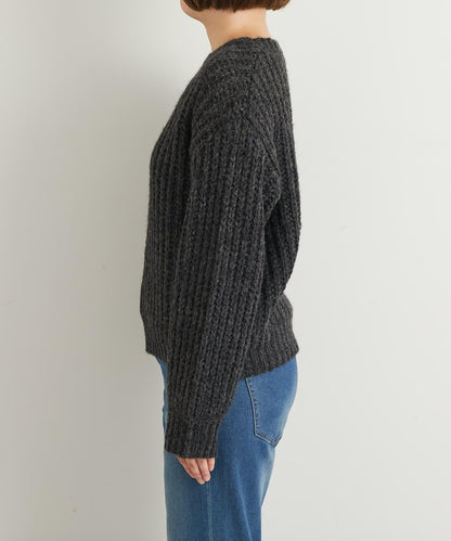 《ふわふわな著心地》粗花呢毛線針織衫