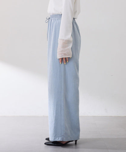 【可調節腰圍】桃色休閒褲