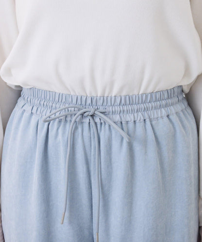 【可調節腰圍】桃色休閒褲