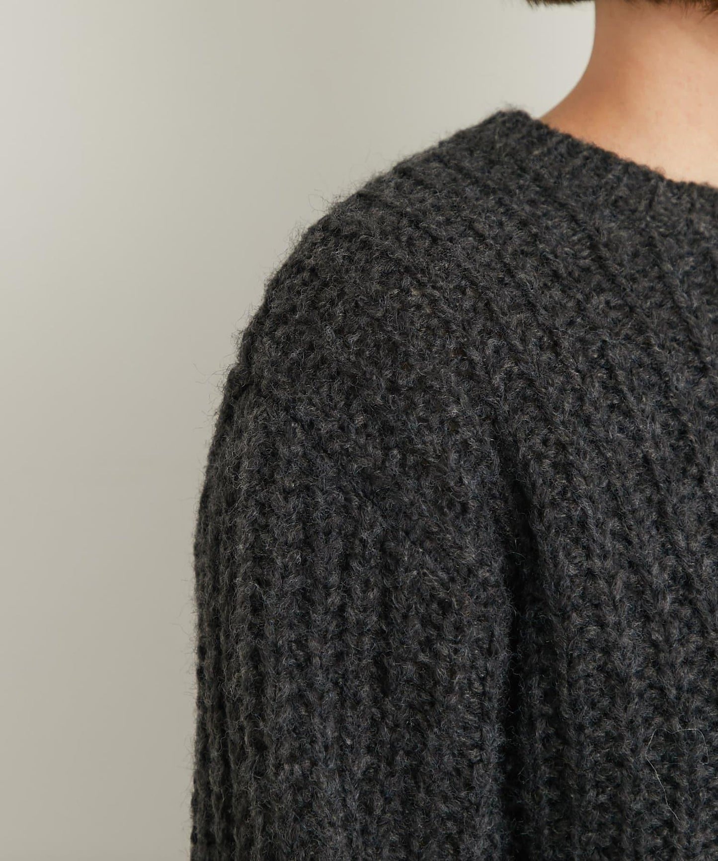 《ふわふわな著心地》粗花呢毛線針織衫