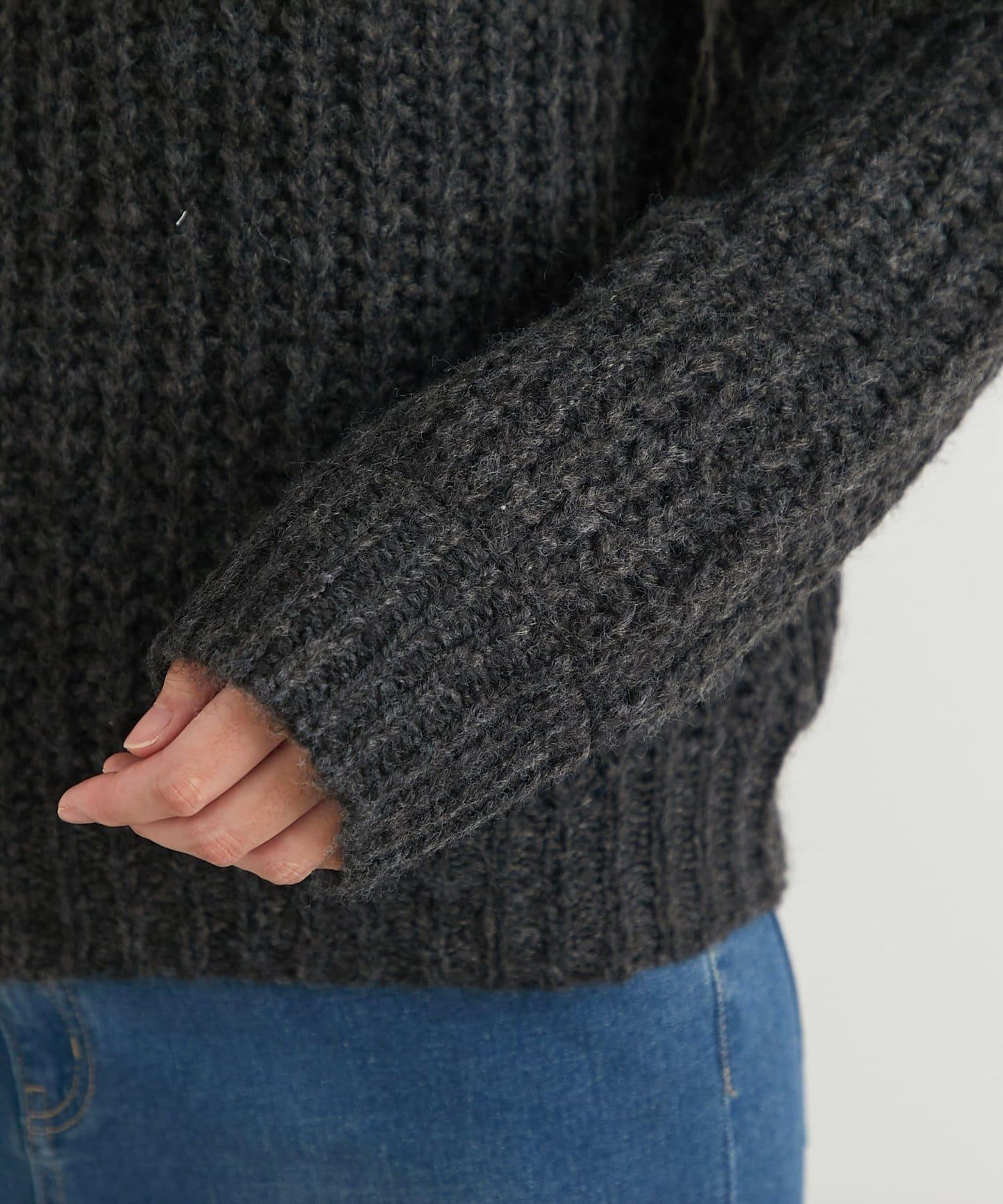 《ふわふわな著心地》粗花呢毛線針織衫