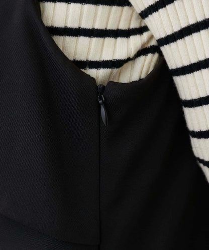 〈osono〉扭結蝴蝶結吊帶連衣裙