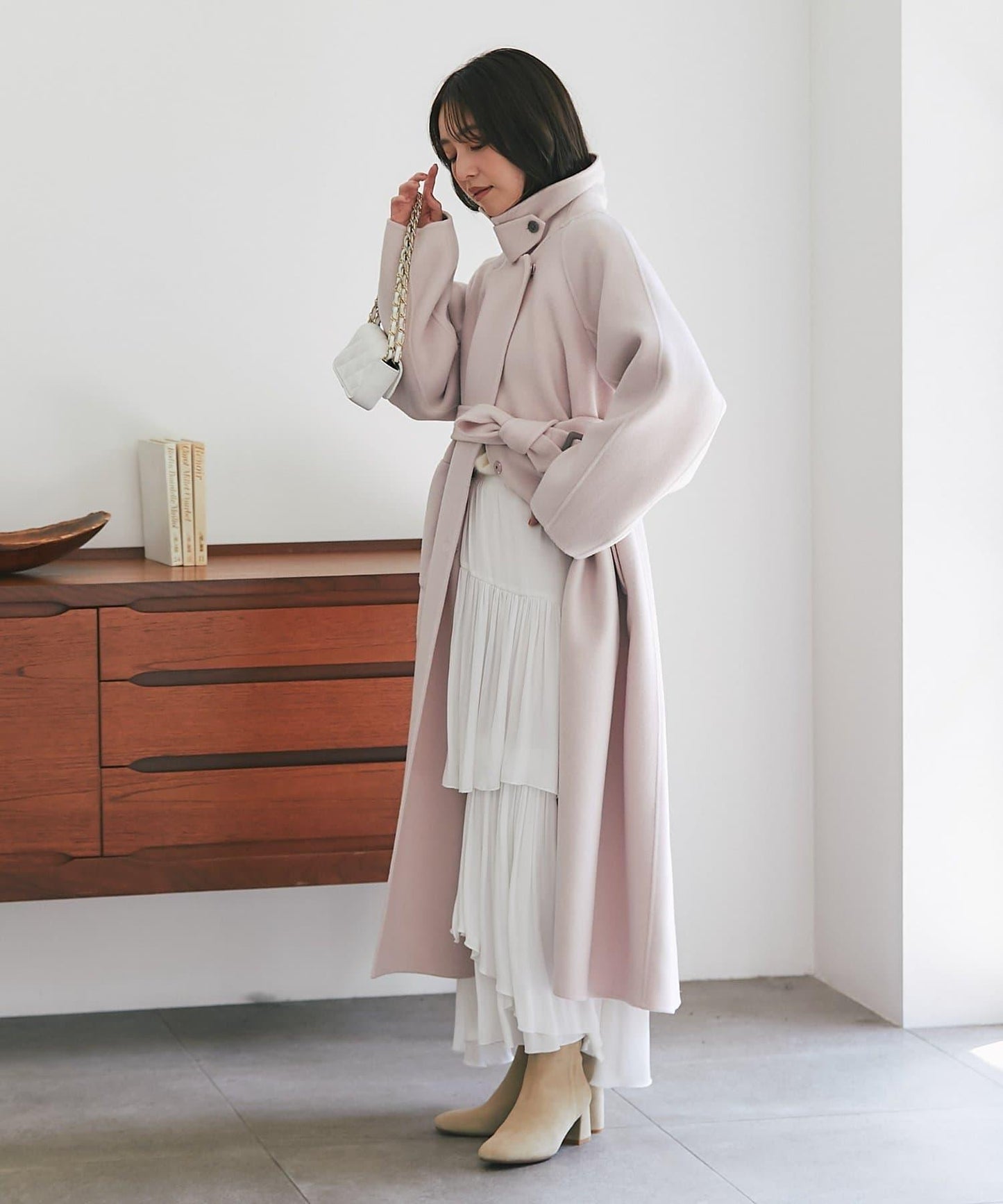 【優雅成熟女士風格大衣】雙面兩穿長款大衣