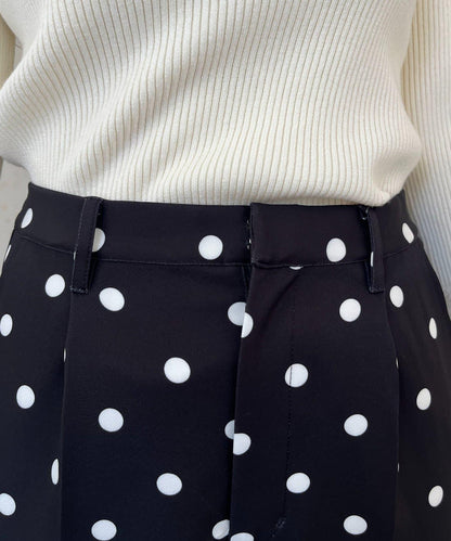 波點修身錐形褲