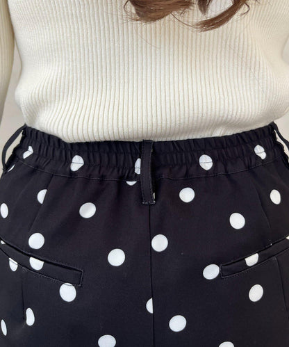 波點修身錐形褲