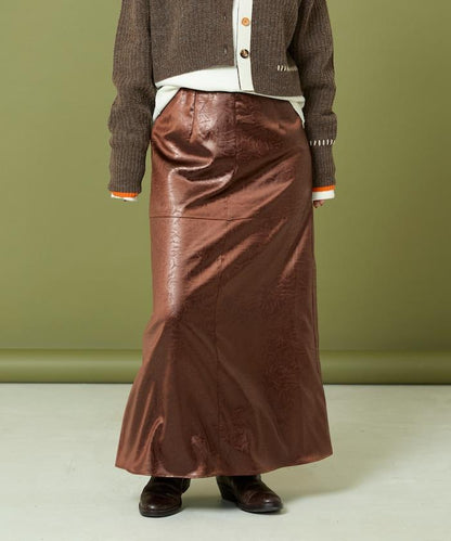 重磅緞面半身裙