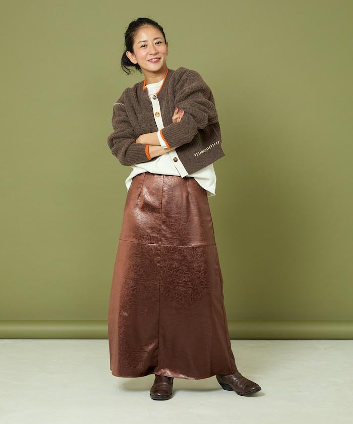 重磅緞面半身裙