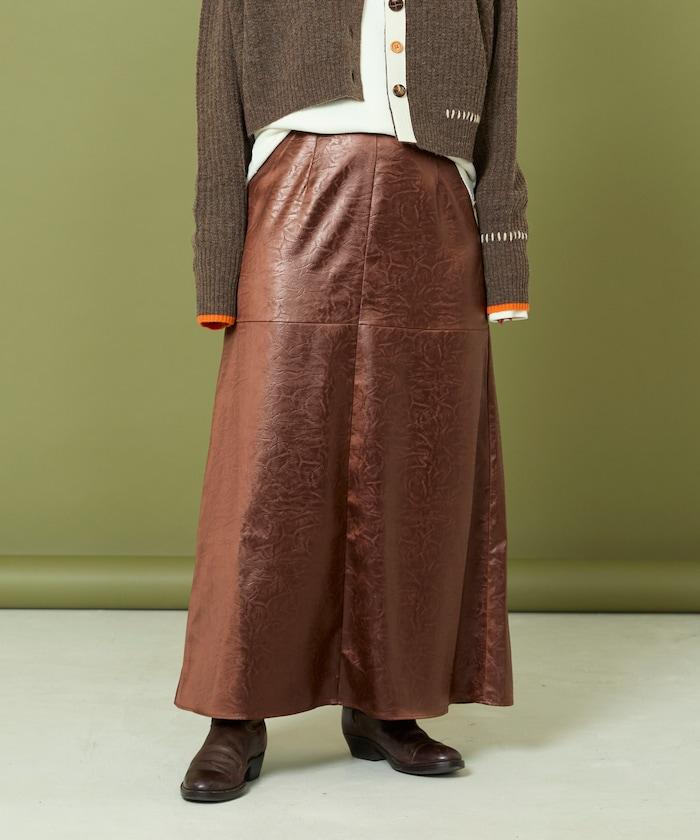 重磅緞面半身裙