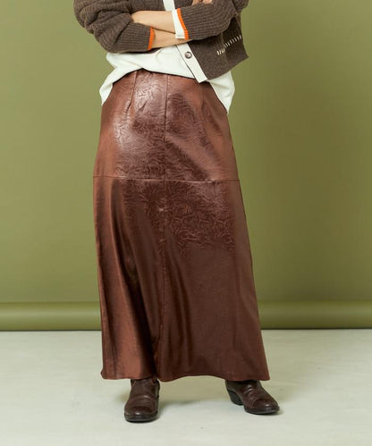 重磅緞面半身裙