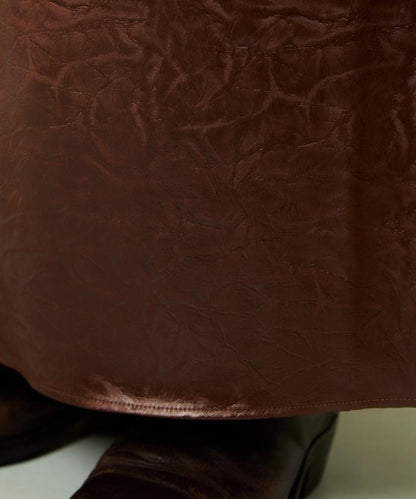 重磅緞面半身裙