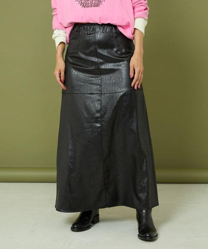 重磅緞面半身裙