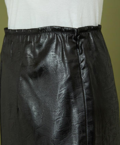 重磅緞面半身裙