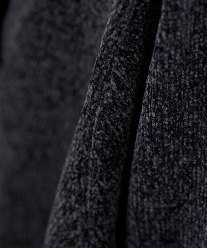 燈芯絨開領翻領針織衫