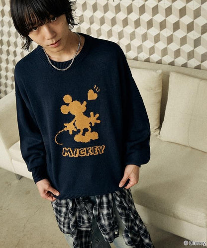 特別款 'DISNEY MICKEY MOUSE' 陰影針織衫