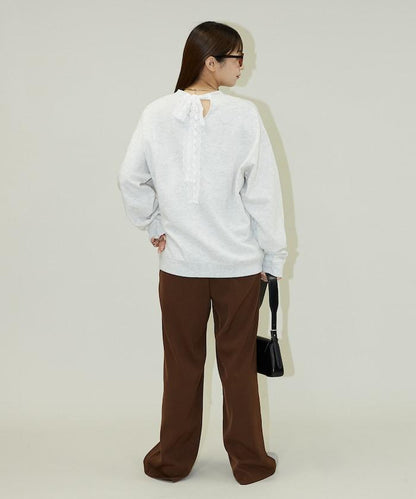 蕾絲蝴蝶結衛衣