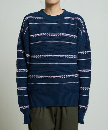 條紋針織套頭衫