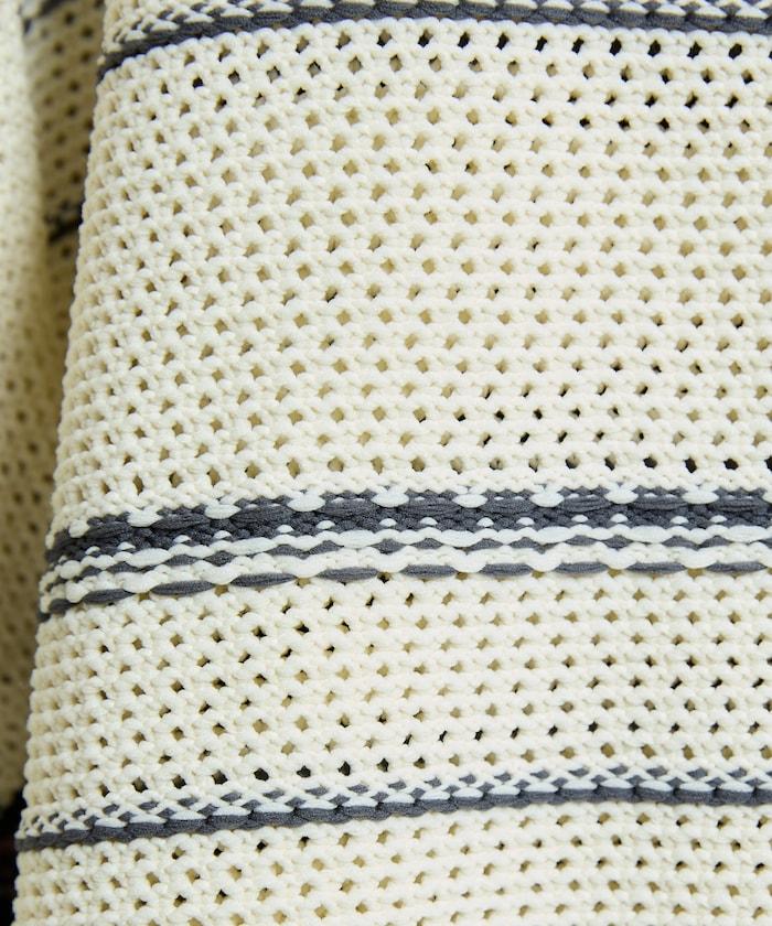 條紋針織套頭衫