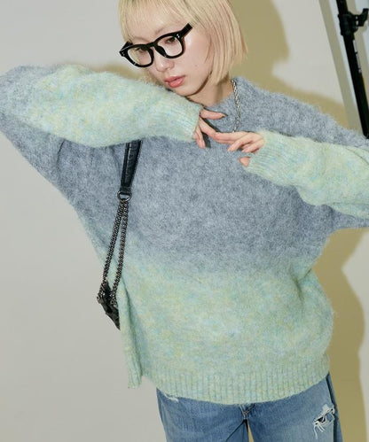 漸變針織衫