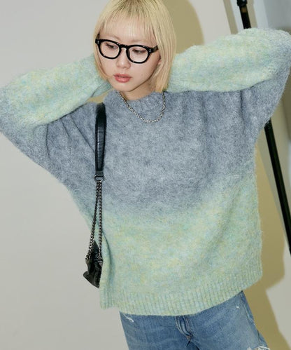漸變針織衫