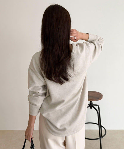 2WAY亨利領亮絲套頭衫