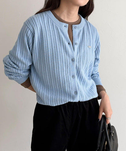 【GEVACO/ゲバコ】帶內搭T恤開衫