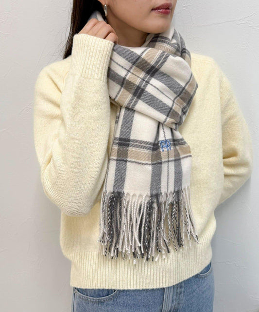 柔軟格紋圍巾