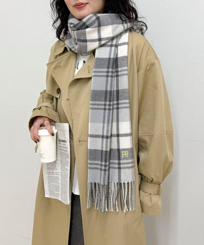 柔軟格紋圍巾