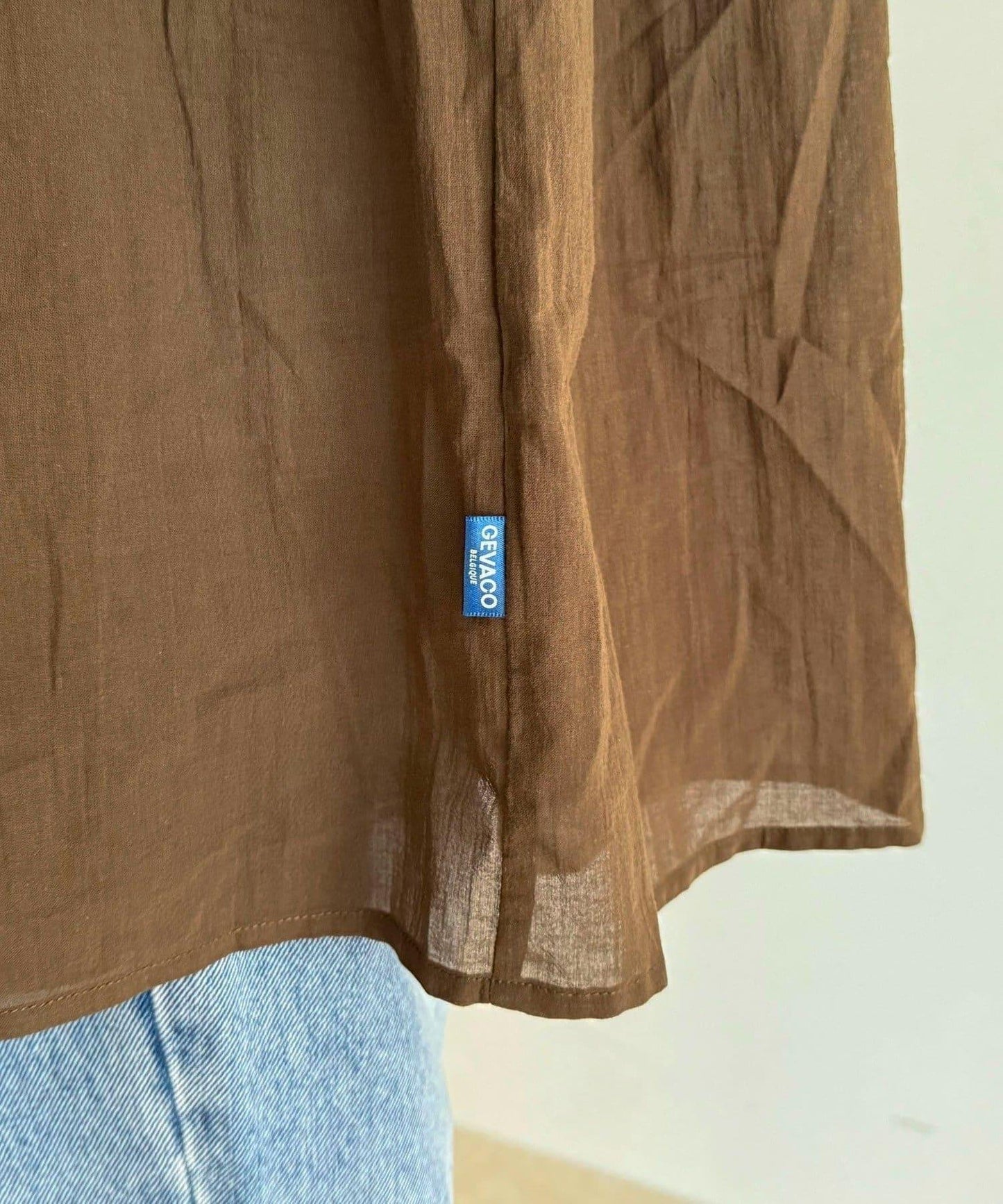 【GEVACO/ゲバコ】褶皺裝飾襯衫